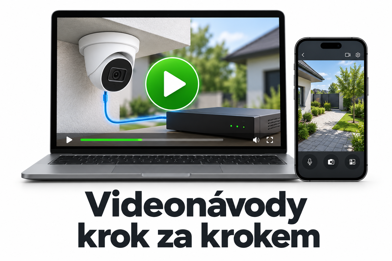Videonávody k zapojení kamerového systému a nastavení mobilní aplikace