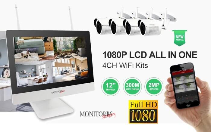 set bezdrátových bezpečnostních kamer