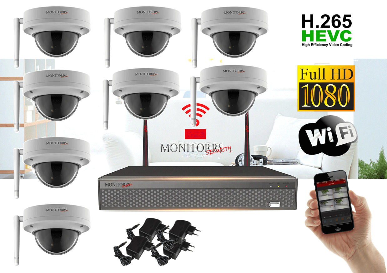 WIFI set bezpečnostních kamer