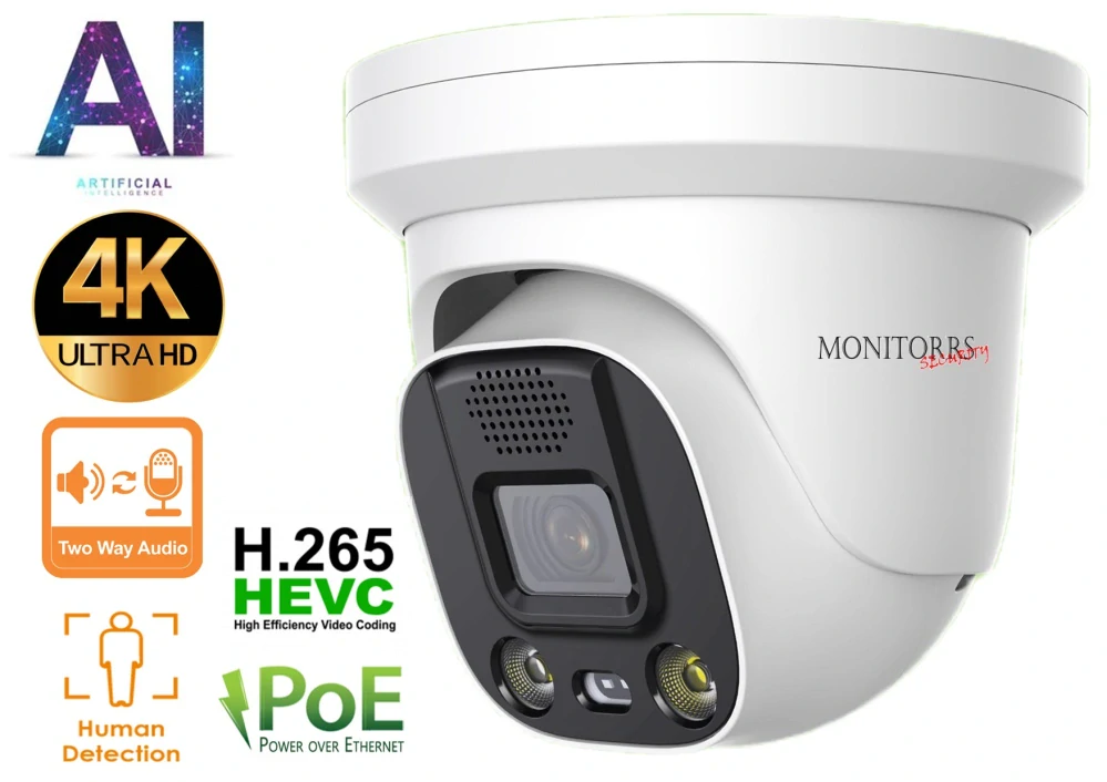 MS AI Aktiv IP kamera 8 Mpix WT (6077)