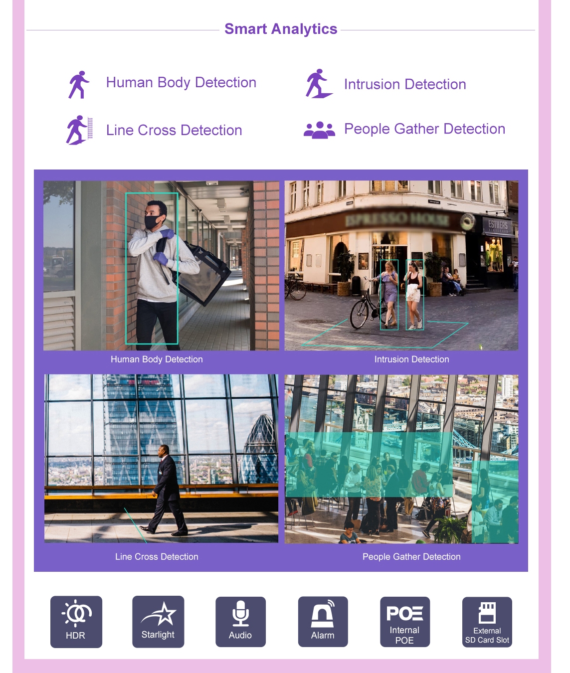 Monitorrs Security AI IP 3 kamerový set 5 Mpix WDome (6370K3)