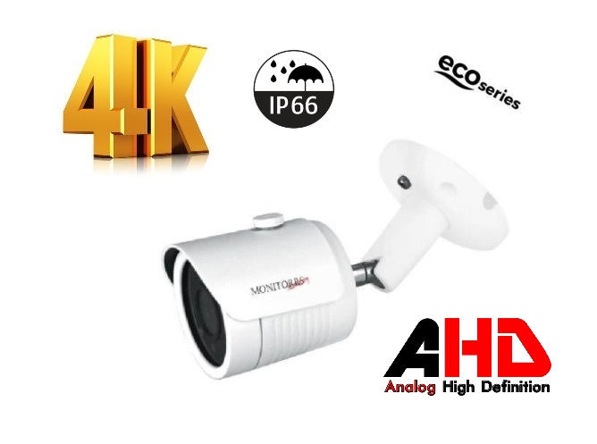 Monitorrs Security 4K AHD 3 kamerový set 8 Mpix WTube (6035K3)