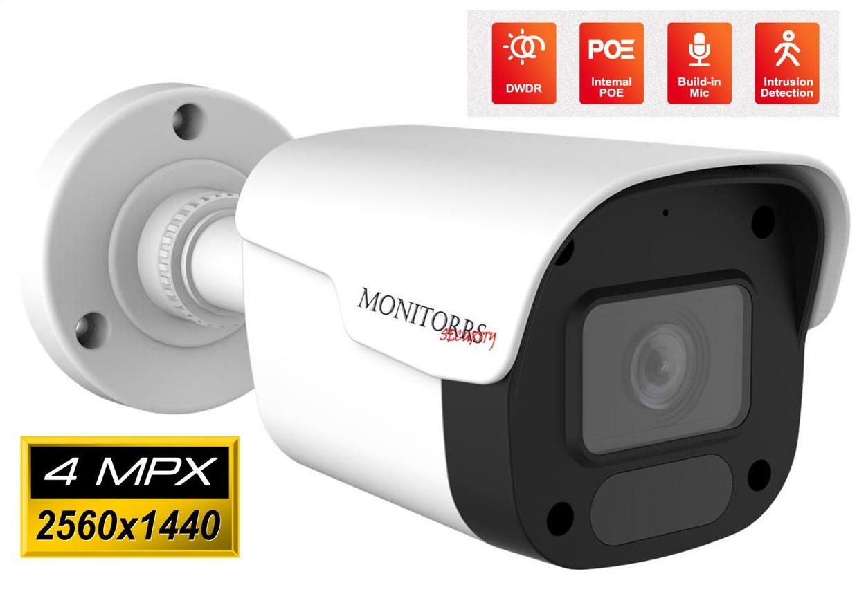Monitorrs Security IP 5 kamerový set 4 Mpix WTube Plast (6024K5)