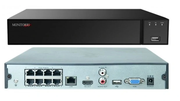 Monitorrs Security 4K IP 7 kamerový set 8 Mpix WTube (6378K7)