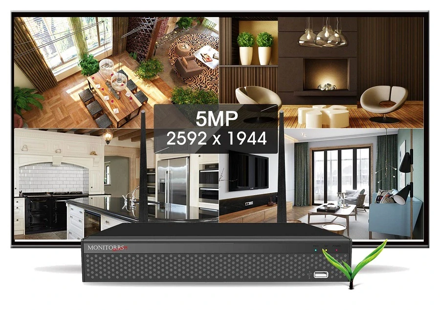 Monitorrs Security AHD 8 kamerový set 5 Mpix Dome (6197K8)