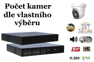 Monitorrs Security AI Aktiv IP kamerový set 8 Mpix WDome (6077K8+)