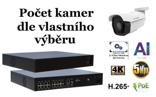 Monitorrs Security AI IP Park  kamerový set 5 Mpix  (6185K8+)