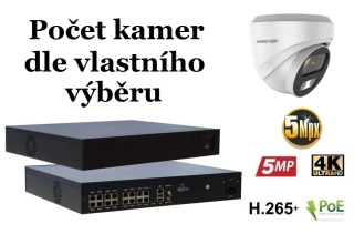 Monitorrs Security AI IP kamerový set 5 Mpix WDome (6370K8+)