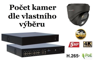 Monitorrs Security AI IP kamerový set 5 Mpix GDome (6371K8+)