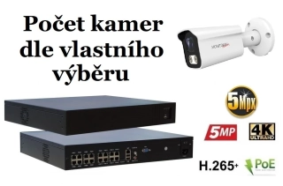 Monitorrs Security AI IP kamerový set 5 Mpix WTube (6372K8+)