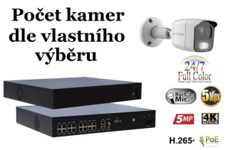 Monitorrs Security Full Color AI IP kamerový set WTube (6021K8+)