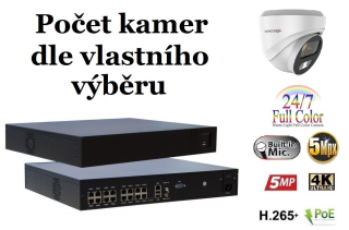 Monitorrs Security Full Color AI IP kamerový set WDome (6022K8+)