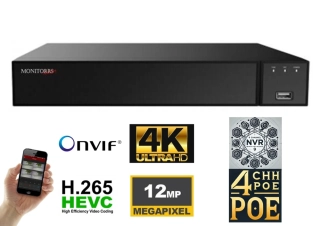 MS NVR 6.0 3009P4, 9 kanálové záznamové zařízení 4 x PoE 8Mpix (6005)