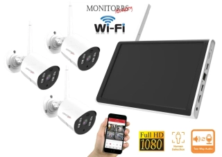 Monitorrs Security Wifi 3 kamerový set AllinOne 3 Mpix (6129k3)