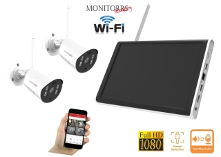 Monitorrs Security Wifi 2 kamerový set AllinOne 3 Mpix (6129k2)