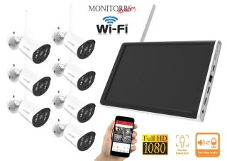 Monitorrs Security Wifi 7 kamerový set AllinOne 3 Mpix (6129k7)