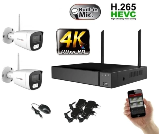 Monitorrs Security Wifi IP 2 kamerový set 8 MPix (6125K2)