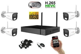 Monitorrs Security Wifi IP 4 kamerový set 2 MPix (6122K4)