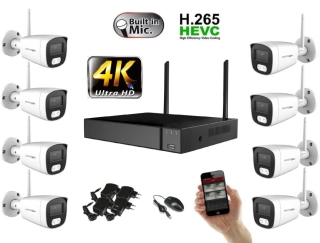 Monitorrs Security Wifi IP 8 kamerový set 8 MPix (6125K8)