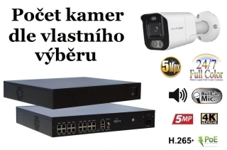 Monitorrs Security AI Aktiv IP kamerový set 5 Mpix WTube (6078K8+)