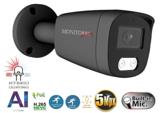 Monitorrs Security AI hybrid Light IP kamera 5 Mpix GTube (6144)