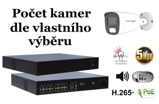 Monitorrs Security AI hybrid light IP kamerový set 5 Mpix WTube (6143K8+)