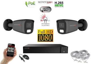 Monitorrs Security Hybrid Light IP 2 kamerový set 2 Mpix GTube (6214K2)