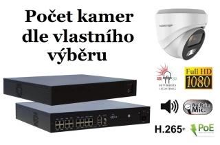 Monitorrs Security Hybrid Light IP kamerový set 2 Mpix WDome (6211K8+)