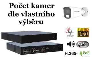 Monitorrs Security Hybrid Light IP kamerový set 2 Mpix WTube (6213K8+)