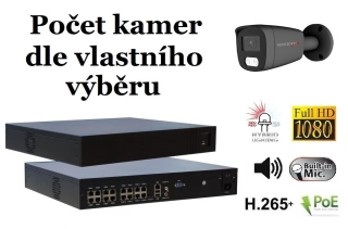 Monitorrs Security Hybrid Light IP kamerový set 2 Mpix GTube (6214K8+)