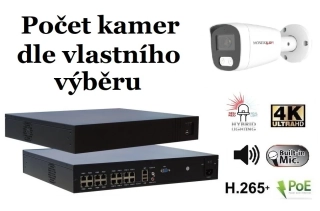 Monitorrs Security AI hybrid light IP kamerový set 8 Mpix WTube (6484K8+)