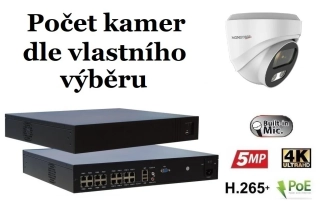 Monitorrs Security AI IP kamerový set 8 Mpix WDome (6376K8+)